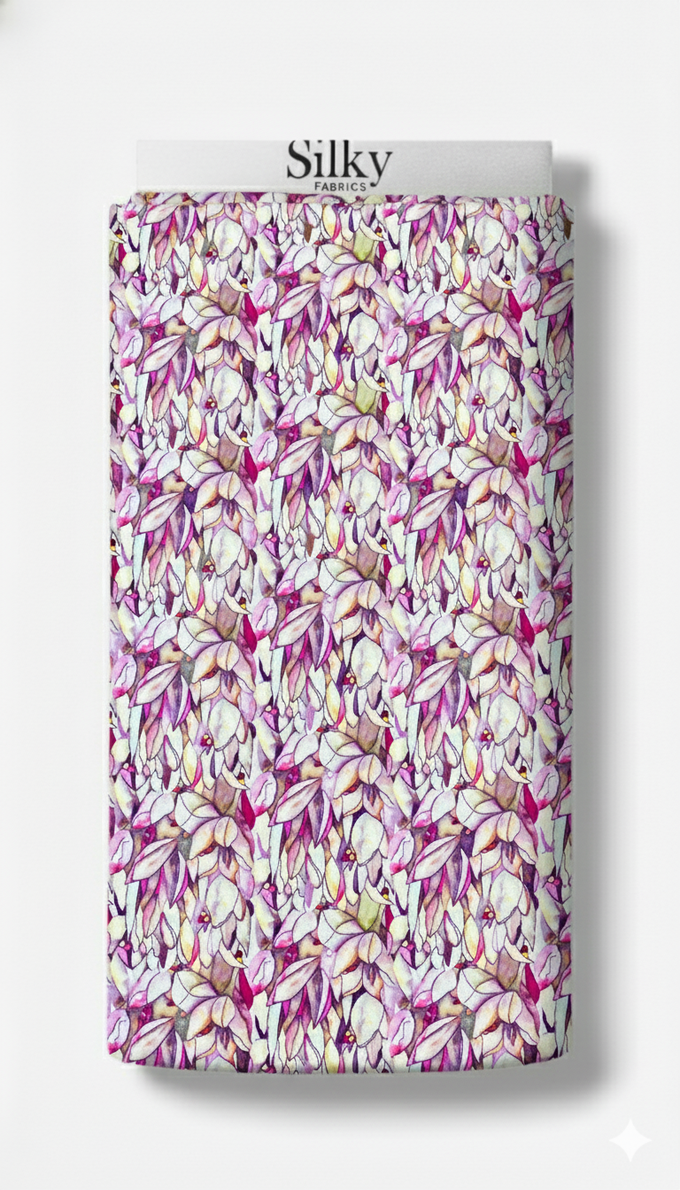 Violet Petal Cotton Fabric