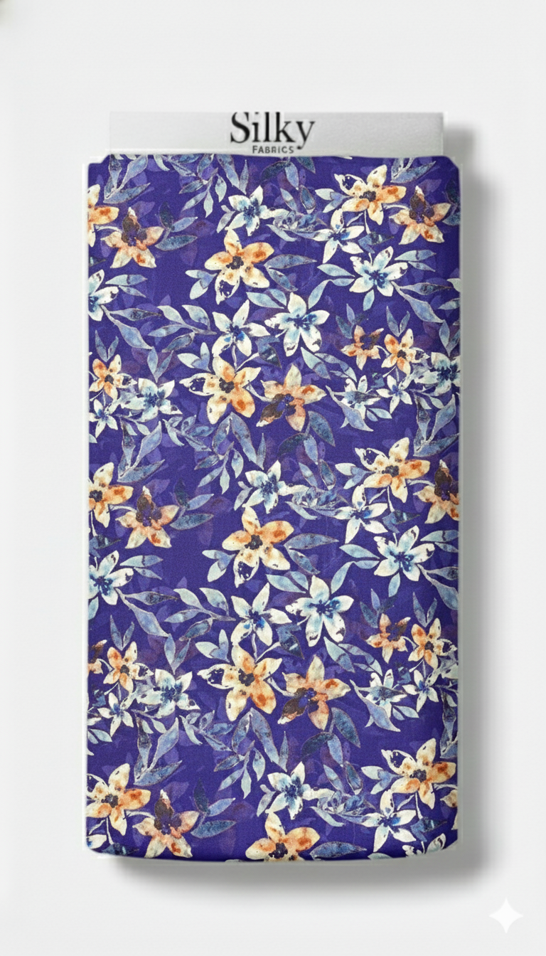 Midnight Rose Cotton Fabric