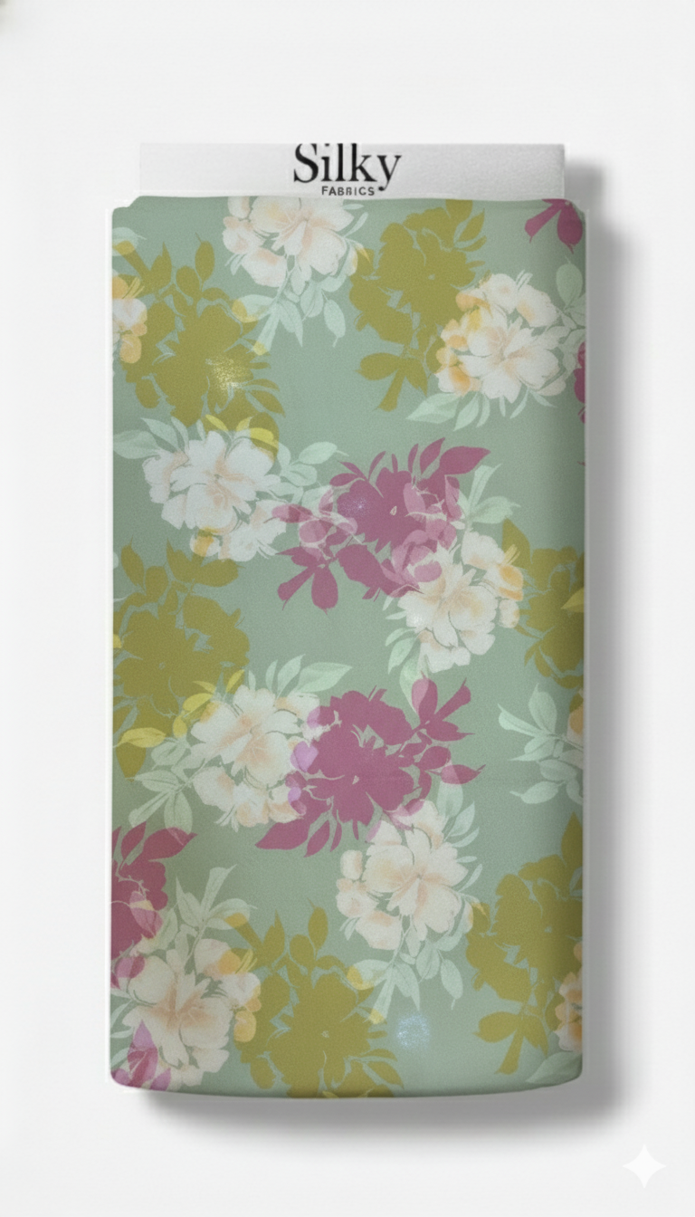 Pastel Bloom Cotton Fabric